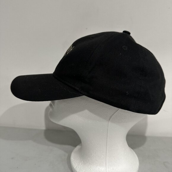 Jack Daniel's Hat Cap Strap Back Black Embroidered Rye Whiskey Advertising Mens - Picture 2 of 7